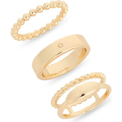 Nordstrom Rack Microdot Rings In Gold