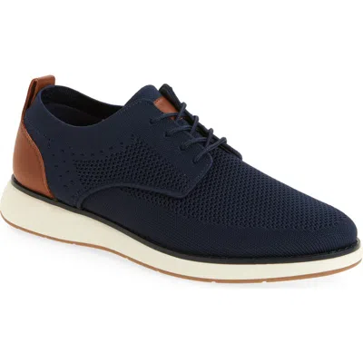 Nordstrom Rack Milo Hybrid Knit Sneaker Derby In Navy Blazer