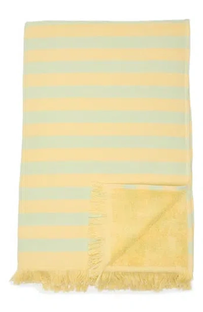 Nordstrom Rack Mini Stripe Beach Towel In Yellow