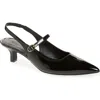 Nordstrom Rack Miranda Slingback Pump In Black Patent