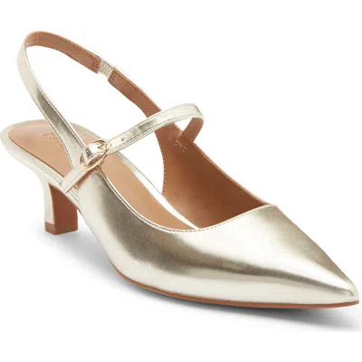 Nordstrom Rack Miranda Slingback Pump In Gold