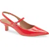 Nordstrom Rack Miranda Slingback Pump In Red Grenadine