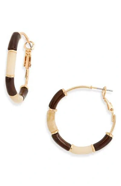 Nordstrom Rack Mixed Enamel Hoop Earrings