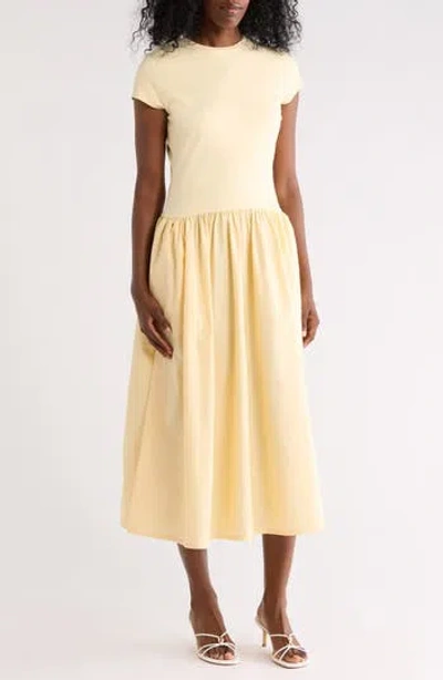 Nordstrom Rack Mixed Media Dress In Green