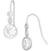 Nordstrom Rack Mixed Shape Cubic Zirconia Drop Earrings In Silver