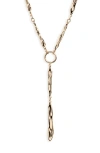 Nordstrom Rack Molten Bar Y-necklace In Gold
