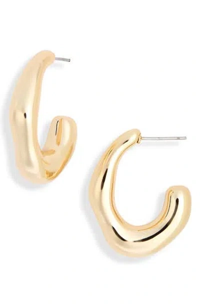 Nordstrom Rack Molten J Hoop Earrings In Red