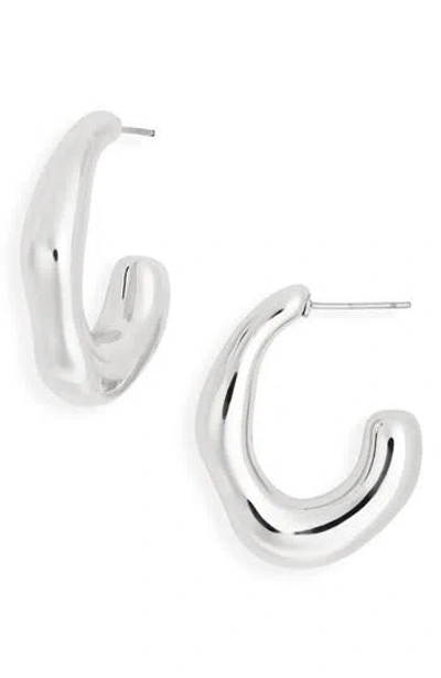Nordstrom Rack Molten J Hoop Earrings In Red