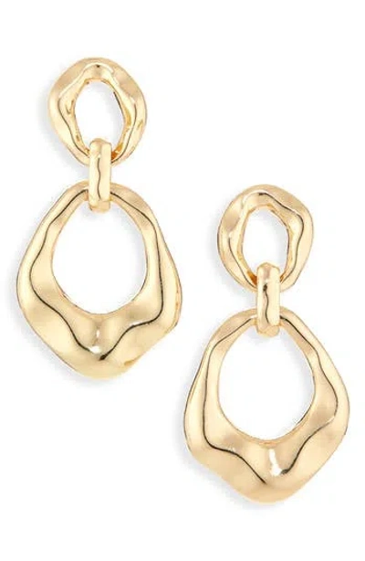 Nordstrom Rack Molten Link Drop Earrings In White