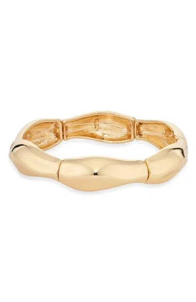 Nordstrom Rack Molten Link Stretch Bracelet In Gold