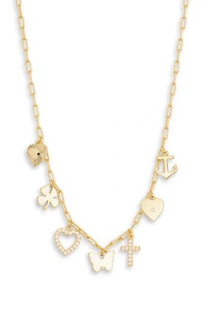 Nordstrom Rack Multi Charm Necklace In Gold