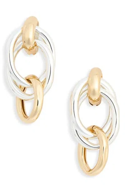 Nordstrom Rack Multi Ring Hoop Earrings In Yellow
