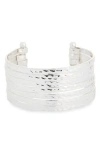 Nordstrom Rack Multi Row Cuff Bracelet In Silver