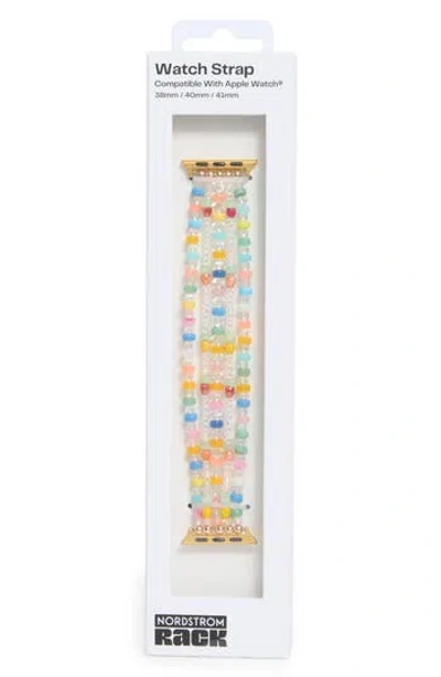 Nordstrom Rack Multicolor Beaded Apple Watch® Watchband