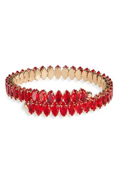 Nordstrom Rack Navette Coil Bracelet In Red