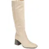 Nordstrom Rack Newbury Block Heel Boot In Beige Taupe