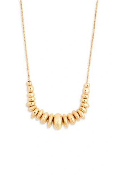Nordstrom Rack Nugget Bead Necklace In Gold
