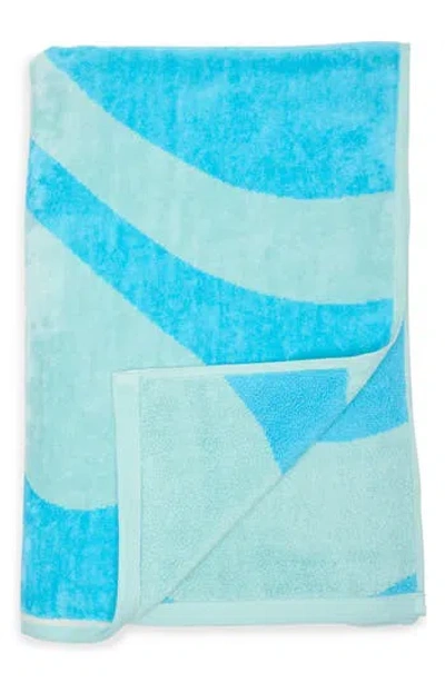 Nordstrom Rack Ocean Wave Beach Towel In Blue