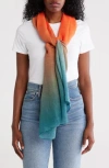 Nordstrom Rack Ombré Pleated Wrap Scarf