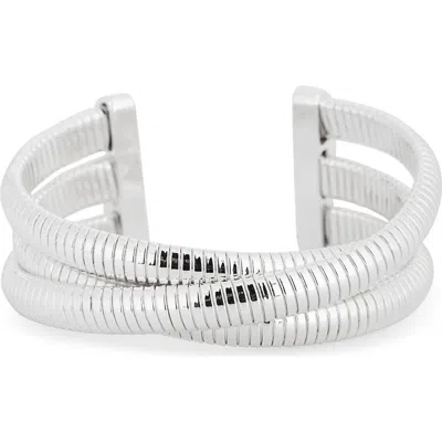 Nordstrom Rack Omega Chain Cuff Bracelet In Metallic