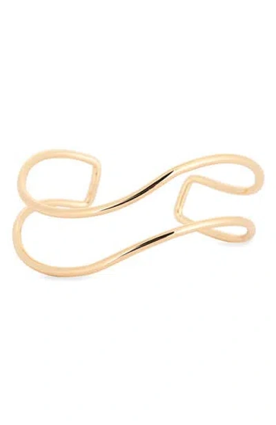 Nordstrom Rack Open Curve Cuff Bracelet In Gold