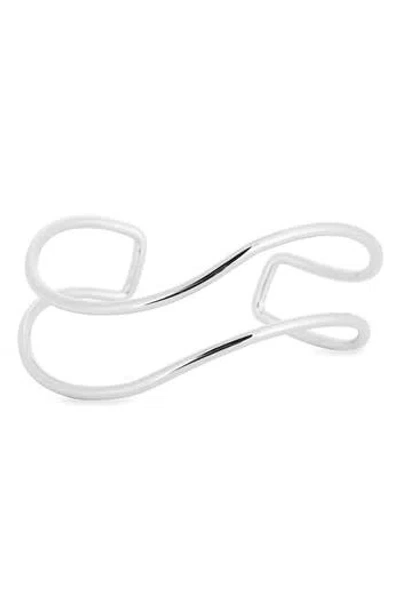 Nordstrom Rack Open Curve Cuff Bracelet In Silver