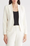 Nordstrom Rack Open Front Stretch Crepe Blazer In Ivory Tofu