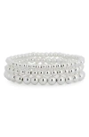 Nordstrom Rack Orb Bead 3-pack Stretch Bracelets