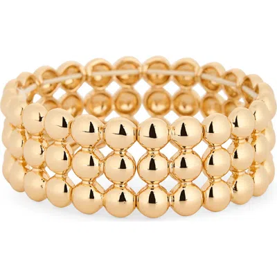 Nordstrom Rack Orb Stretch Bracelet In Gold