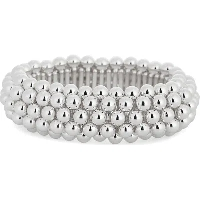 Nordstrom Rack Orb Stretch Bracelet In Silver