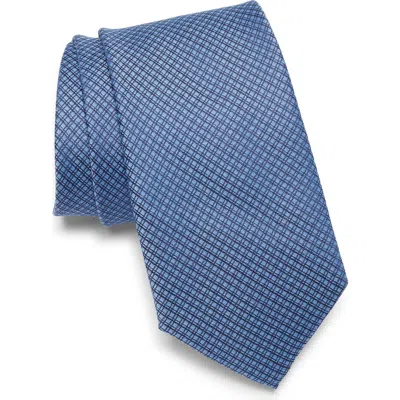 Nordstrom Rack Orson Grid Print Tie In Indigo