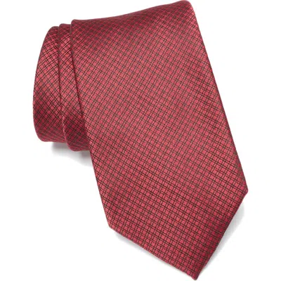 Nordstrom Rack Orson Grid Print Tie In Red