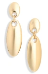 Nordstrom Rack Oval Drop Earrings In Gold