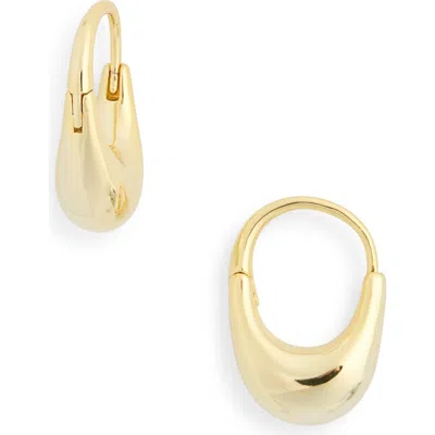 Nordstrom Rack Oval Hoop Earrings In Gold