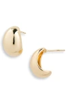 Nordstrom Rack Oval Hoop Earrings In Gold