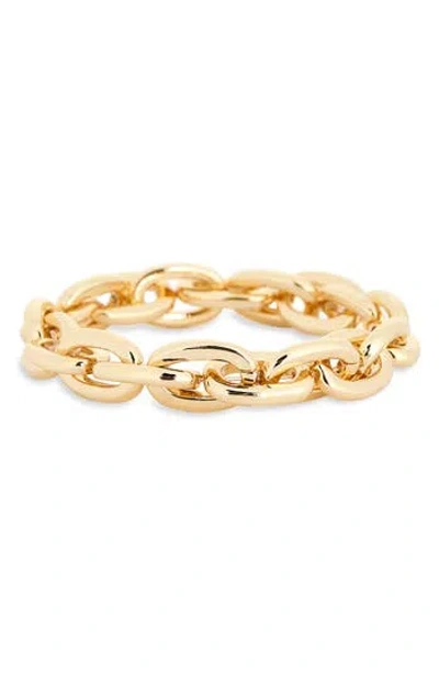 Nordstrom Rack Oval Link Stretch Bracelet In Metallic