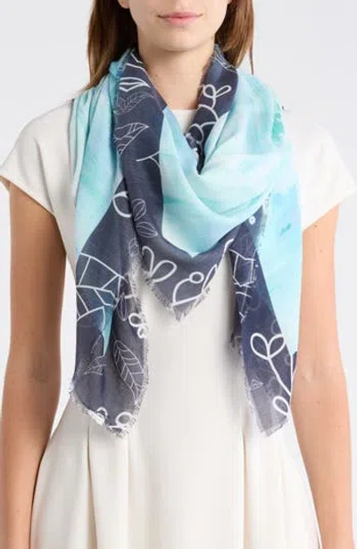 Nordstrom Rack Oversize Pareo Scarf In Blue