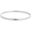 Nordstrom Rack Pack Of 2 Skinny Bangles In Silver