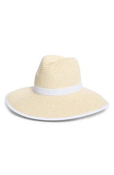 Nordstrom Rack Packable Ponytail Paper Panama Hat In Neutral