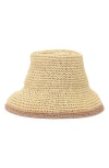 Nordstrom Rack Packable Straw Bucket Hat In Yellow