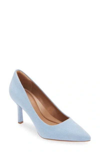 Nordstrom Rack Paige Faux Leather Pump In Blue Chambray