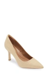 Nordstrom Rack Paige Faux Leather Pump In Natural Raffia