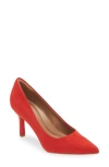 Nordstrom Rack Paige Faux Leather Pump In Red Goji