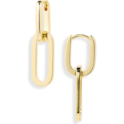 Nordstrom Rack Paper Clip Chain Drop Earrings In Gold
