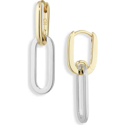 Nordstrom Rack Paper Clip Chain Drop Earrings In Gold