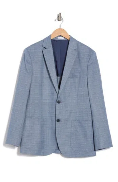 Nordstrom Rack Patch Pocket Sport Coat In Blue Tone Basketweave