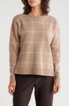 Nordstrom Rack Patterned Crewneck Sweater In Neutral