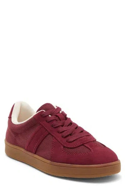 Nordstrom Rack Philly Embossed Lace-up Sneaker In Burgundy