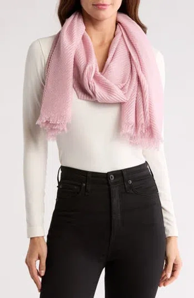 Nordstrom Rack Pleated Occasion Scarf In Pink Mauve
