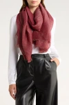 Nordstrom Rack Pleated Occasion Wrap In Burgundy